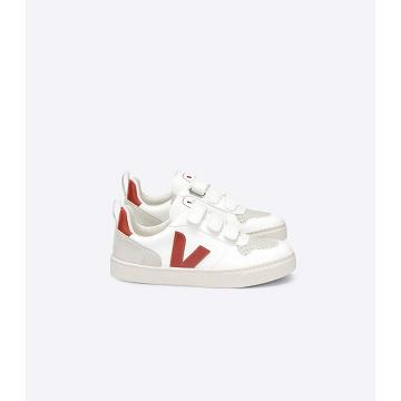 Veja V-10 CWL Topanky Detske White/Burgundy | SK 785ILH